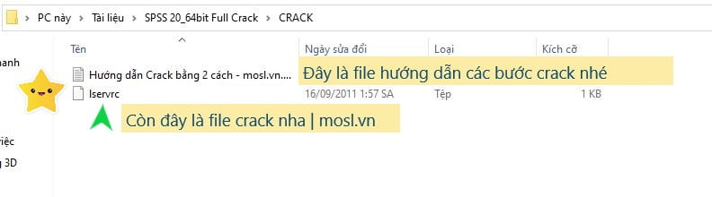 Copy file "lservrc" trong thư mục crack khi tải SPSS 20.0