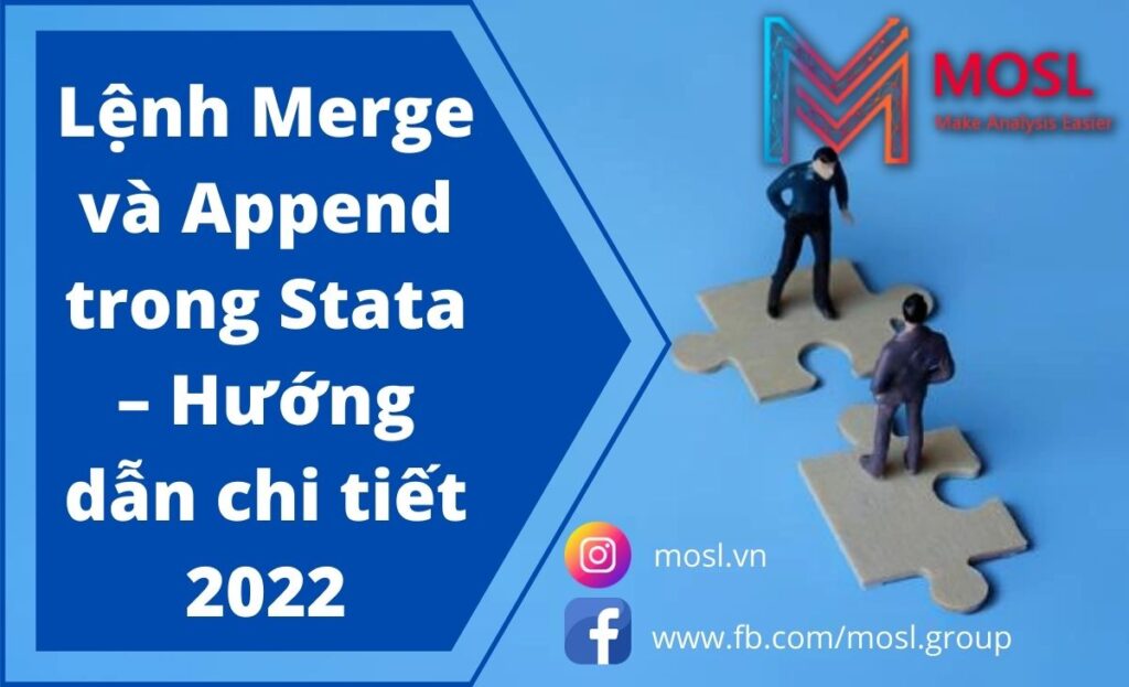 Lệnh Merge và Append trong Stata – Hướng dẫn chi tiết