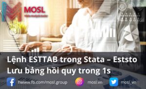 Lệnh esttab trong stata