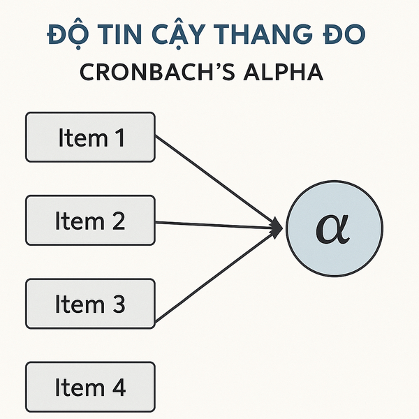 Hình minh họa về lý thuyết Cronbach's Alpha